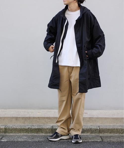 UNIVERSAL OVERALL（ユニバーサルオーバーオール）の「撥水 オーバーコート【OVER COAT】（ナイロンジャケット・メンズ・ブラック/オリーブ/ベージュ・S/M/L）」の11枚目の写真