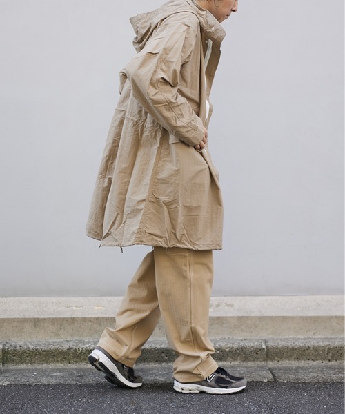 UNIVERSAL OVERALL（ユニバーサルオーバーオール）の「撥水 オーバーコート【OVER COAT】（ナイロンジャケット・メンズ・ブラック/オリーブ/ベージュ・S/M/L）」の6枚目の写真