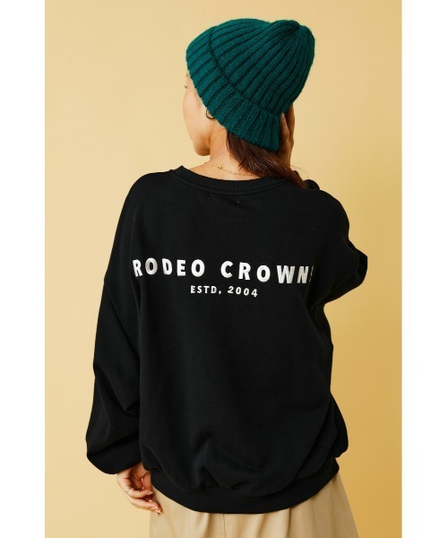 RODEO CROWNS WIDE BOWL(ロデオクラウンズワイドボウル)の「(MICKEY)フェイスロゴBIGスウェットトップス(スウェット・レディース・ブラック/マジェンタ/ホワイト系その他2・FREE)」の12枚目の写真
