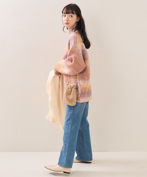 FREAK'S STORE（フリークスストア）の「グラデーションタートルニットプルオーバー（ニット/セーター・レディース・オレンジ/グレー/ブルー・ﾌﾘ-）」の16枚目の写真