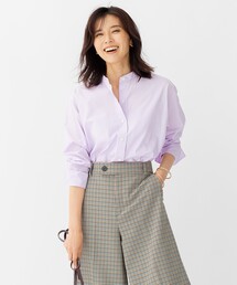 【CLASSY.1月号掲載】CANCLINI バンドカラー シャツ