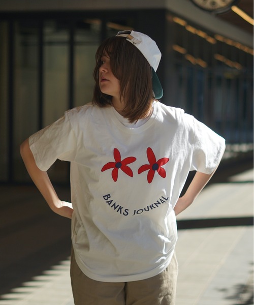 BANKS(バンクス)の「DESIGN TEE/BANKS(バンクス)半袖Tシャツ(Tシャツ/カットソー・メンズ・グリーン/ブルー/オフホワイト・MEDIUM/LARGE/SMALL/X-LARGE/X-SMALL)」の7枚目の写真