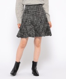 シロクロツィードミニスカート