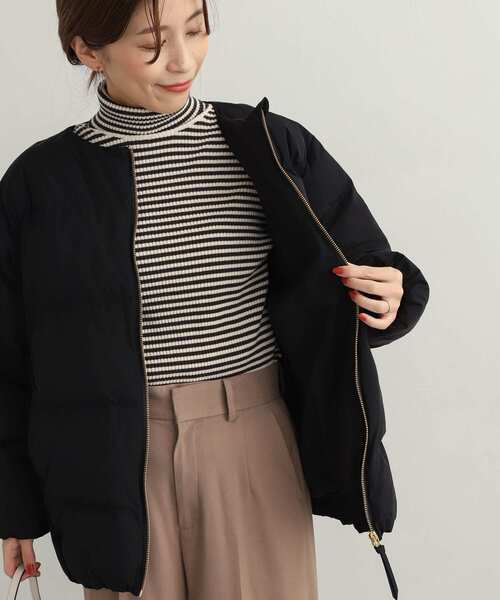 URBAN RESEARCH DOORS(アーバンリサーチドアーズ)の「ボーダーリブタートル(ニット/セーター・レディース・モカ/チャコールグレー・MEDIUM)」の14枚目の写真