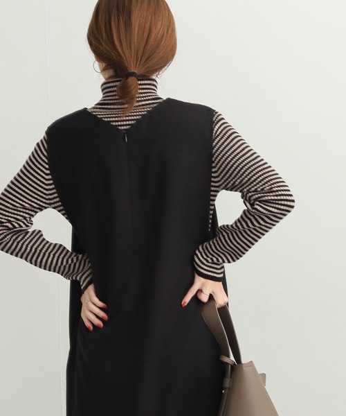 URBAN RESEARCH DOORS(アーバンリサーチドアーズ)の「ボーダーリブタートル(ニット/セーター・レディース・モカ/チャコールグレー・MEDIUM)」の21枚目の写真