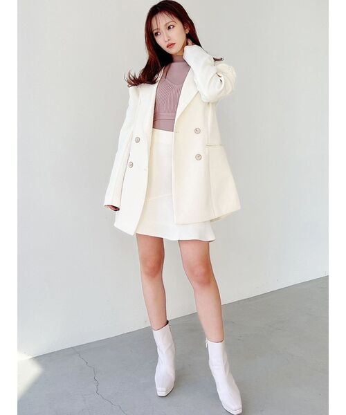 RESEXXY（リゼクシー）の「ショルダーギャザーツイードミディ