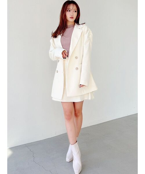 RESEXXY（リゼクシー）の「ショルダーギャザーツイードミディ