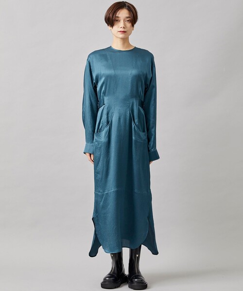 AKANE UTSUNOMIYA(アカネウツノミヤ)の「【AKANE UTSUNOMIYA/(アカネウツノミヤ)】WAL-FOP51-2012(ワンピ)(ドレス・レディース・サックスブルー・38/36)」の3枚目の写真