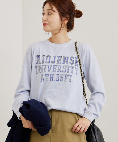 Odub（オーダブ）の「【】別注【Odub/オーダブ】ロゴプリントロングスリーブTシャツ（Tシャツ/カットソー・レディース・ライトブルー/ブラック/イエロー系その他/ホワイト・FREE）」の17枚目の写真