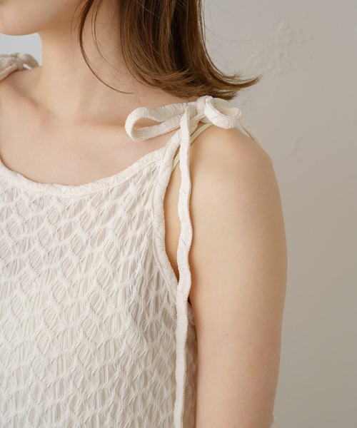 Kastane（カスタネ）の「【サイズ展開あり】ジャガードレースキャミワンピース（ワンピース・レディース・ブラック/オフホワイト・0/1）」の16枚目の写真