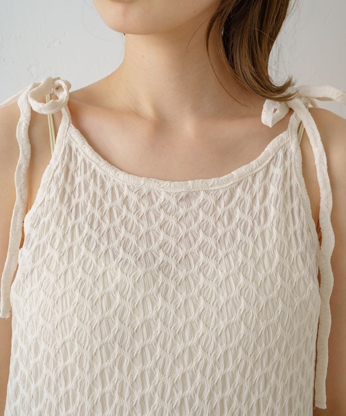 Kastane（カスタネ）の「【サイズ展開あり】ジャガードレースキャミワンピース（ワンピース・レディース・ブラック/オフホワイト・0/1）」の15枚目の写真