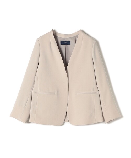 SHIPS シップス ジャケット ウーリッシュツイルジャケット ノーラペル