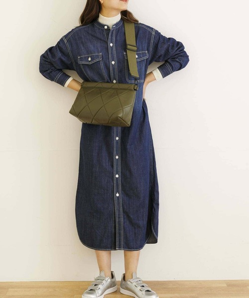 URBAN RESEARCH(アーバンリサーチ)の「インディゴデニムシャツワンピース(ワンピース・レディース・ライトインディゴブルー/ブルー系その他・36/38)」の1枚目の写真