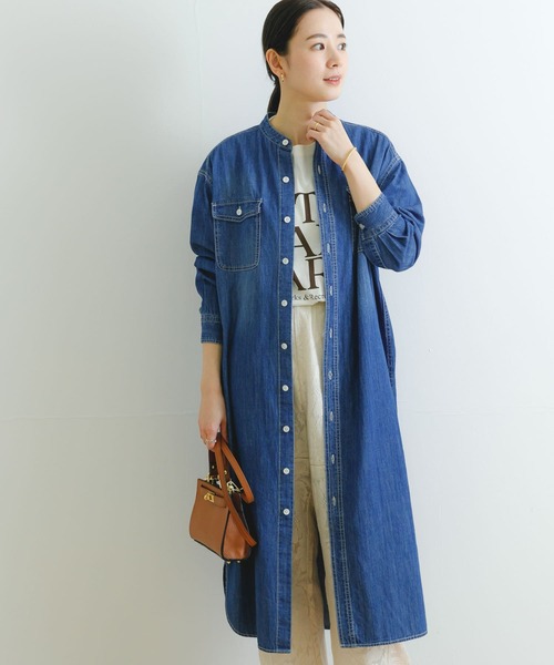 美品♪アーバンリサーチ　インディゴデニムシャツワンピース　ゆったり ☆美品◇アーバンリサーチ◇ インディゴデニムシャツワンピース