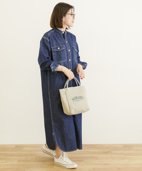 美品♪アーバンリサーチ　インディゴデニムシャツワンピース　ゆったり URBAN RESEARCH（アーバンリサーチ）の「インディゴデニムシャツ