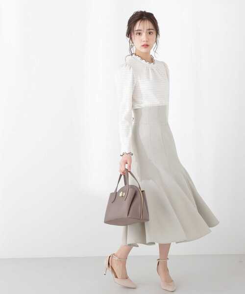 PROPORTION BODY DRESSING（プロポーションボディドレッシング）の「＜Ｅ＞ふくれジャガードトップス / 1213167200（Tシャツ/カットソー・レディース・ホワイト系その他/ベージュ/カーキ・MEDIUM/SMALL）」の6枚目の写真