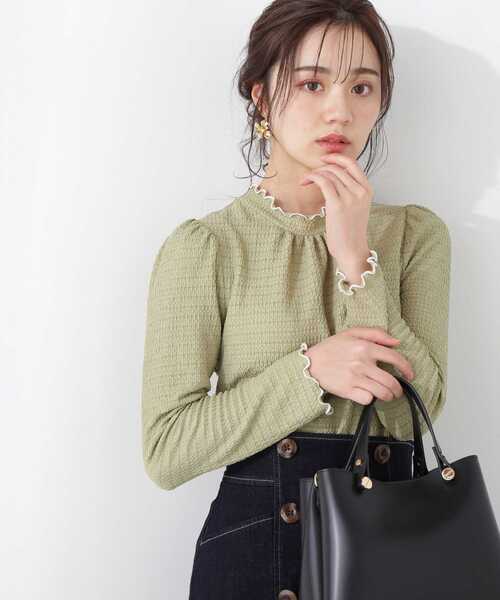 PROPORTION BODY DRESSING（プロポーションボディドレッシング）の「＜Ｅ＞ふくれジャガードトップス / 1213167200（Tシャツ/カットソー・レディース・ホワイト系その他/ベージュ/カーキ・MEDIUM/SMALL）」の9枚目の写真