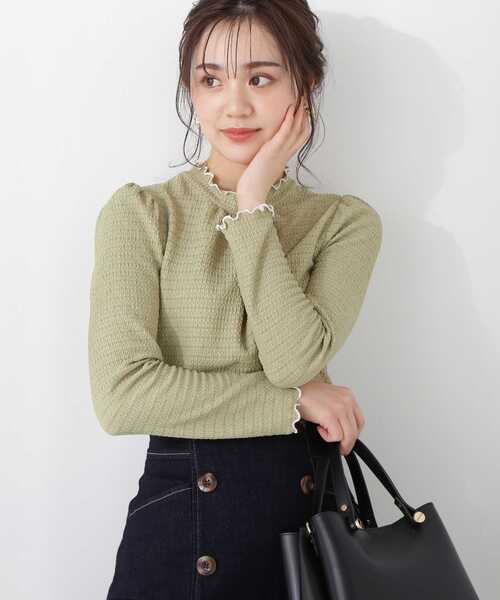 PROPORTION BODY DRESSING（プロポーションボディドレッシング）の「＜Ｅ＞ふくれジャガードトップス / 1213167200（Tシャツ/カットソー・レディース・ホワイト系その他/ベージュ/カーキ・MEDIUM/SMALL）」の10枚目の写真