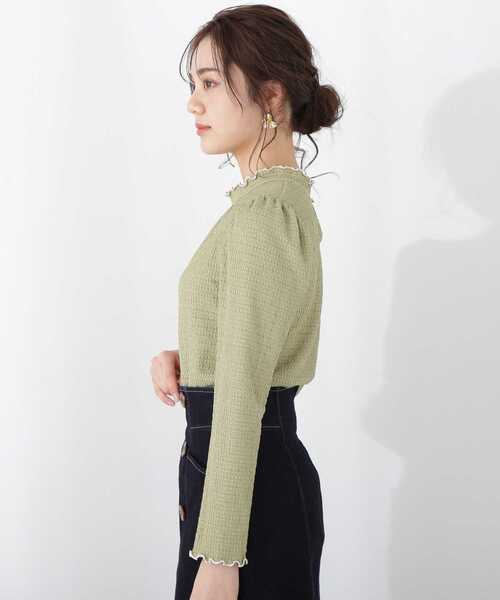 PROPORTION BODY DRESSING（プロポーションボディドレッシング）の「＜Ｅ＞ふくれジャガードトップス / 1213167200（Tシャツ/カットソー・レディース・ホワイト系その他/ベージュ/カーキ・MEDIUM/SMALL）」の14枚目の写真