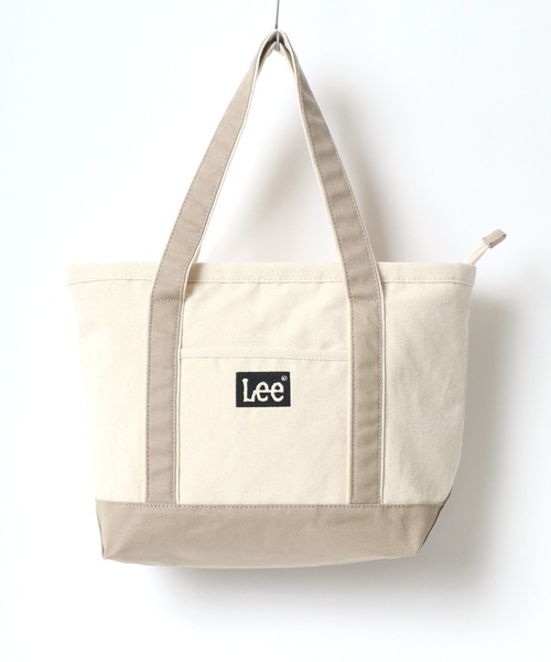 Lee(リー)の「Lee/リー キャンバス ロゴ カラー配色 トートバッグ(トートバッグ・レディース・ホワイト×ブラック/ホワイト×グリーン/ホワイト×グレー/ホワイト×ネイビー・FREE)」の3枚目の写真