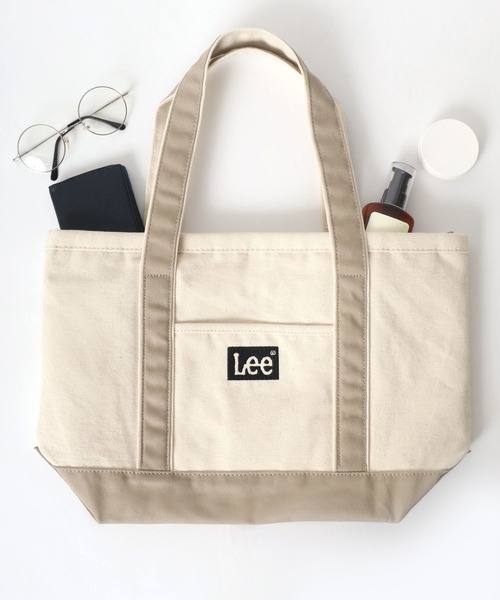 Lee(リー)の「Lee/リー キャンバス ロゴ カラー配色 トートバッグ(トートバッグ・レディース・ホワイト×ブラック/ホワイト×グリーン/ホワイト×グレー/ホワイト×ネイビー・FREE)」の14枚目の写真