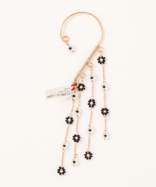 チャイハネ（チャイハネ）の「【チャイハネ】フラワーフェスタイヤーフック（イヤーカフ・レディース・ターコイズブルー/ブルー/ブラック/ピンク・FREE）」の2枚目の写真