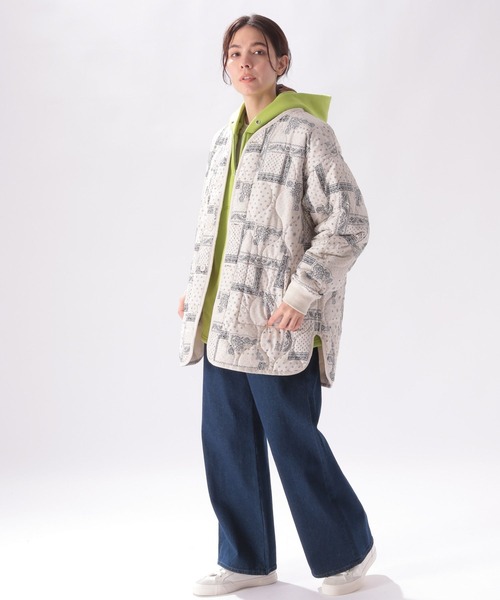 niko and...（ニコアンド）の「リバーキルティングブルゾン（ブルゾン・レディース・ネイビー/ベージュ/アイボリー/カーキ・FREE）」の13枚目の写真