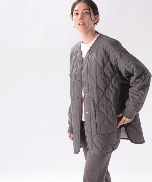 niko and...（ニコアンド）の「リバーキルティングブルゾン（ブルゾン・レディース・ネイビー/ベージュ/アイボリー/カーキ・FREE）」の18枚目の写真