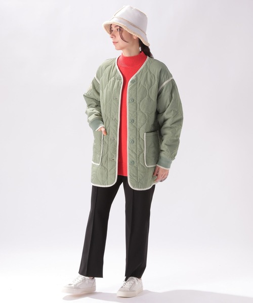 niko and（ニコアンド）の「リバーキルティングブルゾン