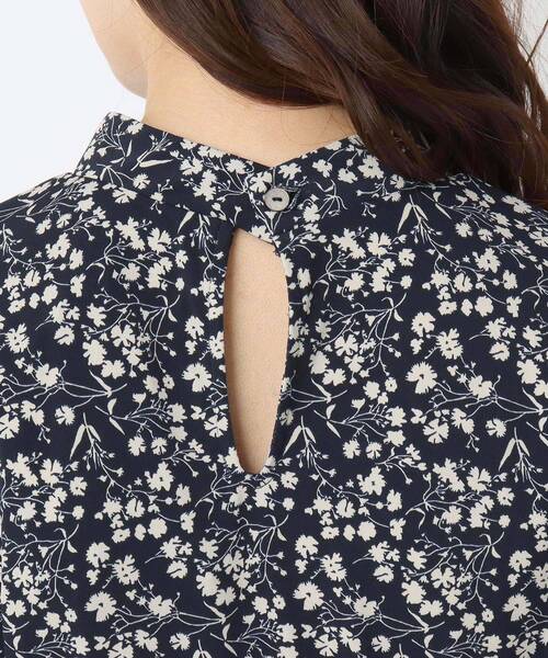 LAURA ASHLEY(ローラアシュレイ)の「【洗える】エルジン柄マットジャージワンピース(ワンピース・レディース・ネイビー系6・40/38)」の14枚目の写真