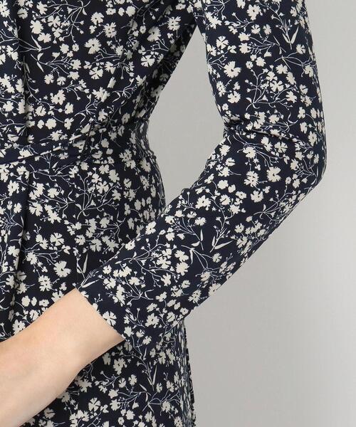 LAURA ASHLEY(ローラアシュレイ)の「【洗える】エルジン柄マットジャージワンピース(ワンピース・レディース・ネイビー系6・40/38)」の4枚目の写真