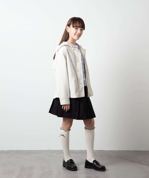 a.v.v（アーヴェヴェ）の「[100-130]インナーパンツ付きプリーツスカート（スカート・キッズ・ブラック/ピンク・120/130/100/110）」の19枚目の写真