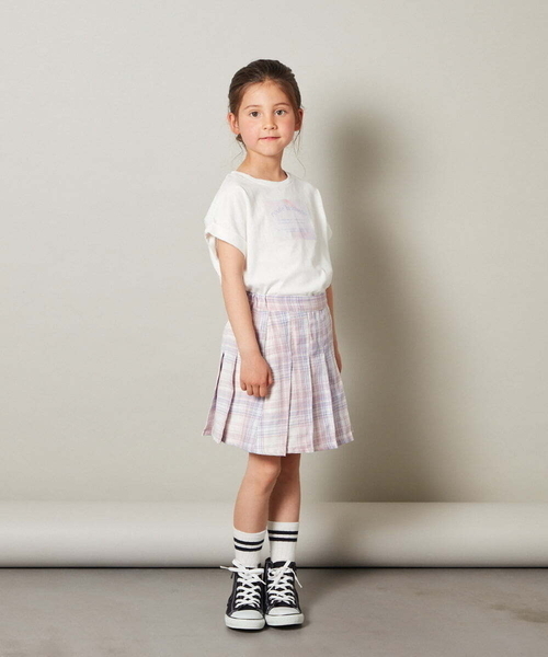 a.v.v（アーヴェヴェ）の「[100-130]インナーパンツ付きプリーツスカート（スカート・キッズ・ブラック/ピンク・120/130/100/110）」の8枚目の写真