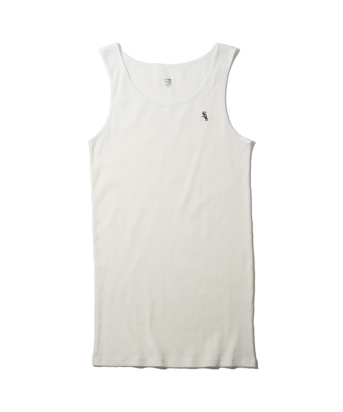 Subciety（サブサエティ）の「RIB TANK TOP（タンクトップ・メンズ・ホワイト/ブラック・MEDIUM/LARGE/X-LARGE/SMALL）」の3枚目の写真
