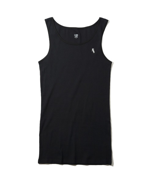 Subciety（サブサエティ）の「RIB TANK TOP（タンクトップ・メンズ・ホワイト/ブラック・MEDIUM/LARGE/X-LARGE/SMALL）」の4枚目の写真