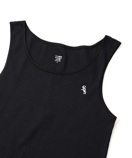 Subciety（サブサエティ）の「RIB TANK TOP（タンクトップ・メンズ・ホワイト/ブラック・MEDIUM/LARGE/X-LARGE/SMALL）」の5枚目の写真