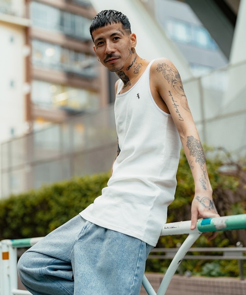 Subciety（サブサエティ）の「RIB TANK TOP（タンクトップ・メンズ・ホワイト/ブラック・MEDIUM/LARGE/X-LARGE/SMALL）」の11枚目の写真