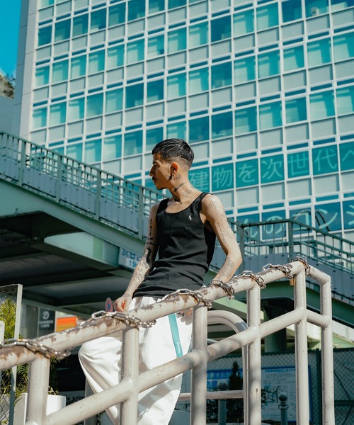 Subciety（サブサエティ）の「RIB TANK TOP（タンクトップ・メンズ・ホワイト/ブラック・MEDIUM/LARGE/X-LARGE/SMALL）」の12枚目の写真