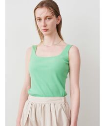 ELENDEEK | スクエアーネックパッドカットソー(タンクトップ)