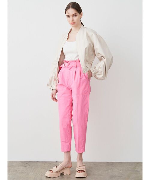 ELENDEEK（エレンディーク）の「スクエアーネックパッドカットソー（タンクトップ・レディース・オフホワイト/ブラック/グリーン/ベージュ・FREE）」の10枚目の写真