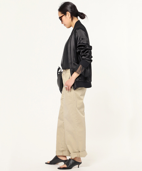 AP STUDIO(エーピーストゥディオ)の「SCENTOF New サテンブルゾン(ブルゾン・レディース・ブラック/アイボリー・FREE)」の17枚目の写真