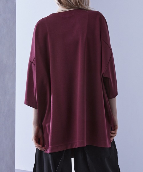 エトロ ピンク、レッドパープル、ブルーのオーバーサイズTシャツ