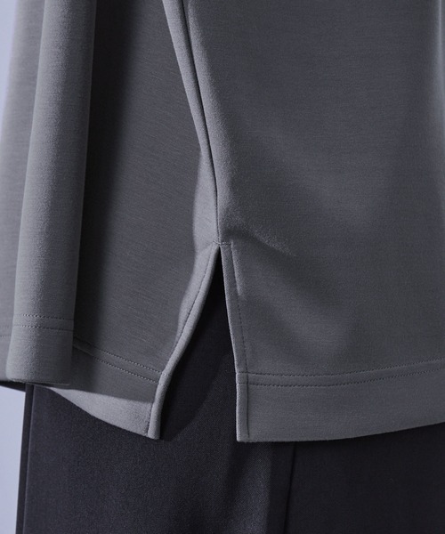 Loose/ルース（ルース）の「ハイドレープ トロミポンチ オーバーサイズTシャツ（Tシャツ/カットソー・メンズ・ホワイト/ブルーグリーン/チャコールグレー/ブラック/グレイッシュブルー/アッシュグレー/オールドローズ系/ワインレッド/ブルーグレー/スモークグレー・S/M/L/XS）」の12枚目の写真