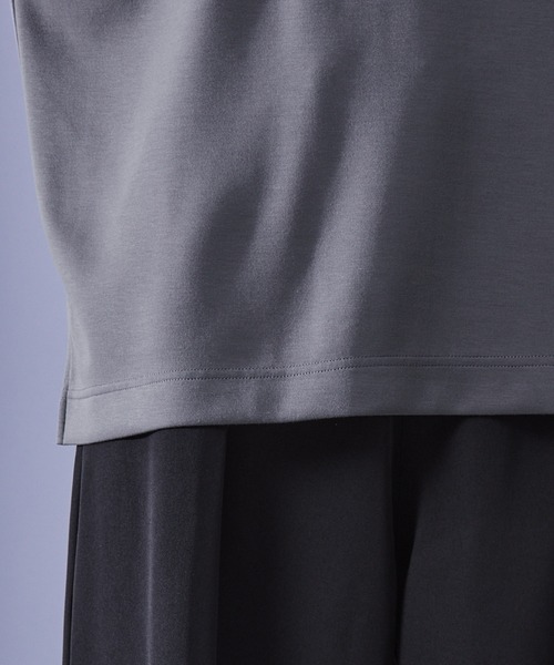 Loose/ルース（ルース）の「ハイドレープ トロミポンチ オーバーサイズTシャツ（Tシャツ/カットソー・メンズ・ホワイト/ブルーグリーン/チャコールグレー/ブラック/グレイッシュブルー/アッシュグレー/オールドローズ系/ワインレッド/ブルーグレー/スモークグレー・S/M/L/XS）」の13枚目の写真