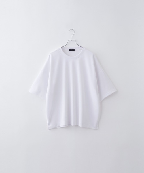 Loose/ルース（ルース）の「ハイドレープ トロミポンチ オーバーサイズTシャツ（Tシャツ/カットソー・メンズ・ホワイト/ブルーグリーン/チャコールグレー/ブラック/グレイッシュブルー/アッシュグレー/オールドローズ系/ワインレッド/ブルーグレー/スモークグレー・S/M/L/XS）」の18枚目の写真