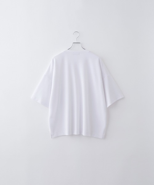 Loose/ルース（ルース）の「ハイドレープ トロミポンチ オーバーサイズTシャツ（Tシャツ/カットソー・メンズ・ホワイト/ブルーグリーン/チャコールグレー/ブラック/グレイッシュブルー/アッシュグレー/オールドローズ系/ワインレッド/ブルーグレー/スモークグレー・S/M/L/XS）」の19枚目の写真