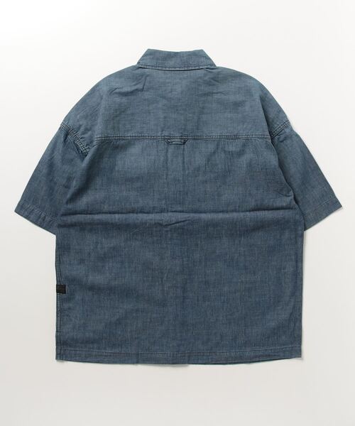 G-STAR（ジースター）の「BOXY FIT SHIRT/オーバーサイズデニムシャツ/ボクシーフィットシャンブレーシャツ（シャツ/ブラウス・メンズ・インディゴブルー・SMALL/LARGE/X-SMALL/MEDIUM/X-LARGE）」の8枚目の写真