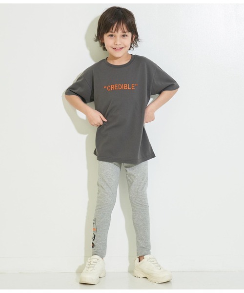 ANAP kids（アナップキッズ）の「ワッペン風プリントレギンス（レギンス/スパッツ・キッズ・ブラック/グレー・130cm/120cm/110cm/100cm）」の5枚目の写真