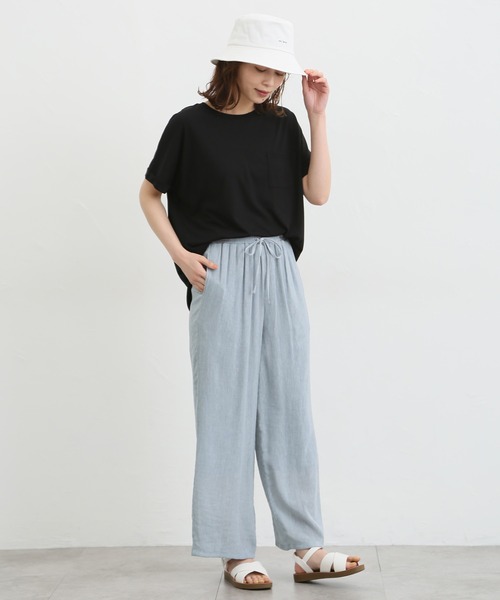 Honeys(ハニーズ)の「イージーストレートパンツ(その他パンツ・レディース・モカ/ブルー系その他/ネイビー/ベージュ/ブラック/ブラウン/カーキ・LL/L/S/M)」の8枚目の写真