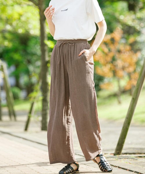 Honeys(ハニーズ)の「イージーストレートパンツ(その他パンツ・レディース・モカ/ブルー系その他/ネイビー/ベージュ/ブラック/ブラウン/カーキ・LL/L/S/M)」の21枚目の写真